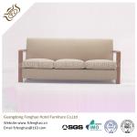 Soild Wood Frame Hotel Room Sofa Set Fabric Three Seat 3+1 For Living Room