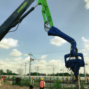 Robust Pile Driver for Road Construction | 15-Meter Driving Depth | High