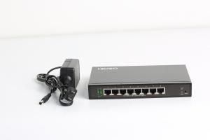 China WEB Management 8 10/100M Rj45 Ports Fiber Optic Switch DC12V factory