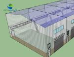 Metal Construction Prefab Large Span Steel Structure Commercial Workshop