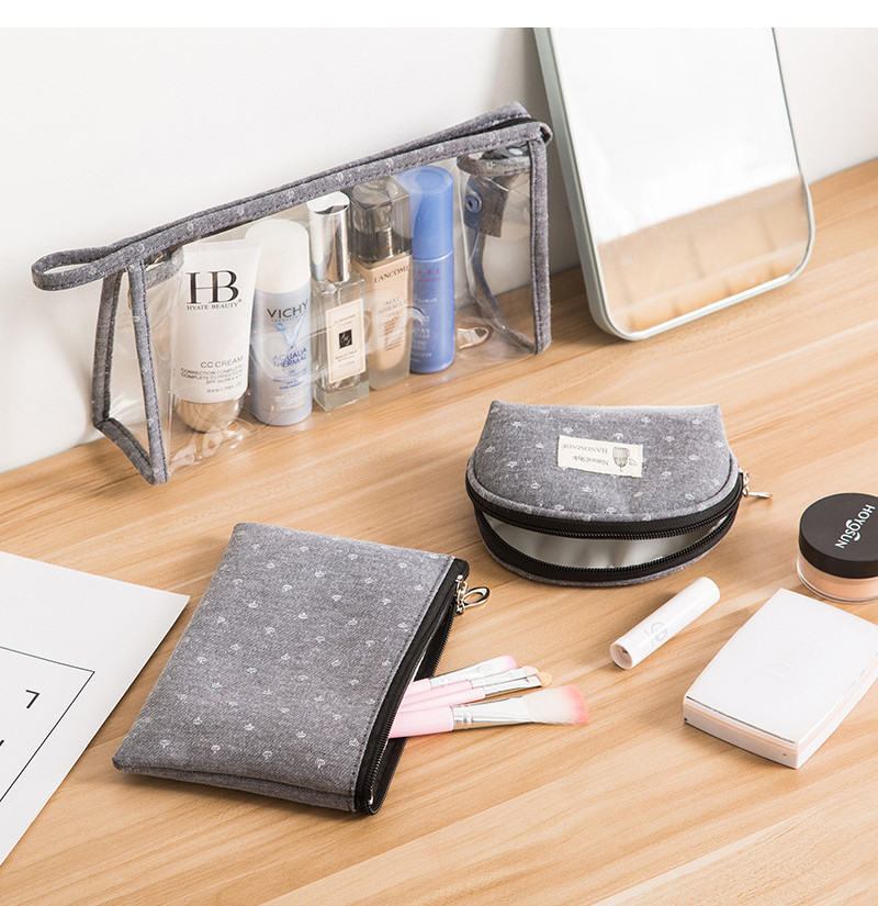 Wholesale Custom Print Logo Makeup Travel Toiletry Bags 3 Set
