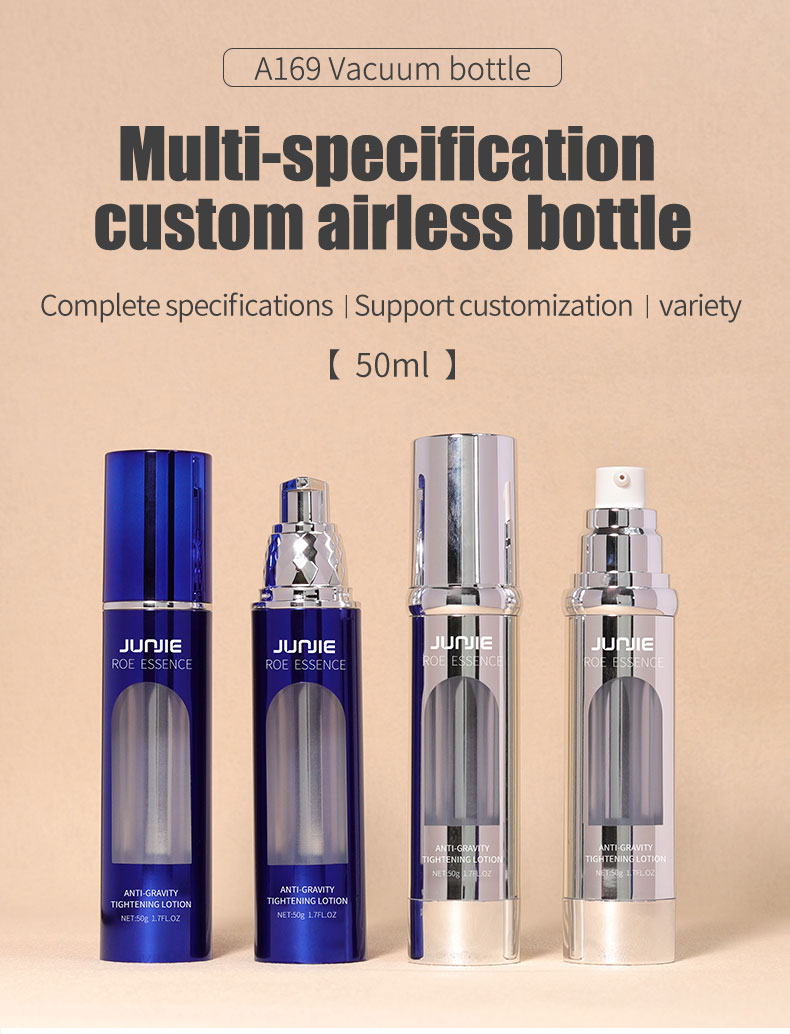 Electroplate Airless Lotion Bottle Packaging Airless Cream Jar Customized For Personal Skin Care