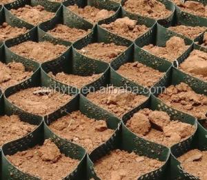 China H-50mm HDPE Geocell for Road Construction and Gravel Stabilization ISO9001 Certified factory