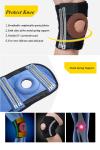 Flexible adjustable waterproof knee support for sports