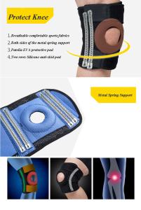 China Flexible adjustable waterproof knee support for sports factory