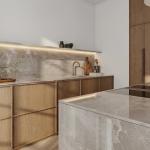 Custom Modern Kitchen Cabinet Luxury Lacquer Double Sink Islands Cabinets Solid