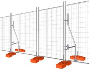 China Portable Windbreak Fence Panels / Temporary Outdoor Fence 2.4m width 3mm diameter factory