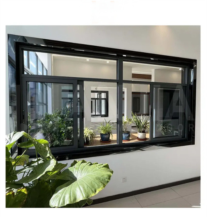 Aluminum Windows With 10 Sealing Layers And 1.4mm Wall Thickness For Villa House Hotel