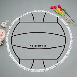 Portable Beach Towel Round Microfiber With Customized Printing 150x150cm