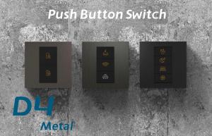 China Metal Light Wall Switch Push Button RS485 Vertical Style Multi Color factory