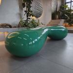 Garden Customized Fiberglass Resin Furniture / Fiberglass Furniture Table Sets