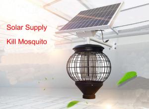 China Solar Lantern Mosquito Killer Lamp Outdoor Courtyard Waterproof Orchard Insect Killer Farm Fly Killer With Pole factory