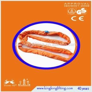 China Polyster Lifting Chain Slings Orange Color Customized Round Shape factory