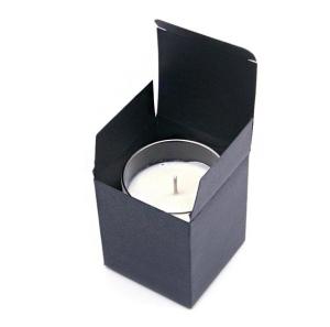 China black candle gift box Custom tuck black candle paper box cardboard candle color box factory