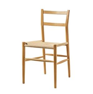 China Sturdy Wood Dining Chair with Woven Cord Cushion The Perfect Addition to Your Study Desk and Leisure Cafe factory