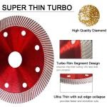 4Inch Turbo Super Thin Ceramic Dry Cutting Disc Porcelain Tile Stone Diamond Saw