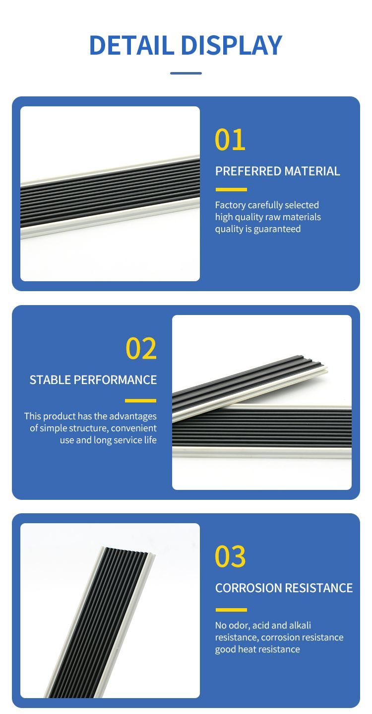 Rubber Plastic Stair Nosing Flat Seal
