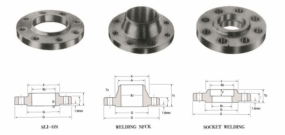 DN10 To DN500 GOST 33259 Flange Weld Neck Butt Weld Q235 Carbon Steel Flange