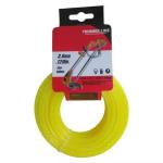 Round Orangge Nylon Trimmer Line Brush Cutter Nylon Weed String 15m Card Head