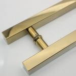 Add a Touch of Gold to Your Bathroom with Stainless Steel Shower Glass Door