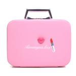 Lightweight L25*D11.5*H18.5CM PU Cosmetic Case With Metal handle