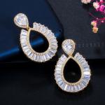 Hot Sale Small Circle Hoop Earrings For Women Waterdrop CZ Zirconia Earrings Ear