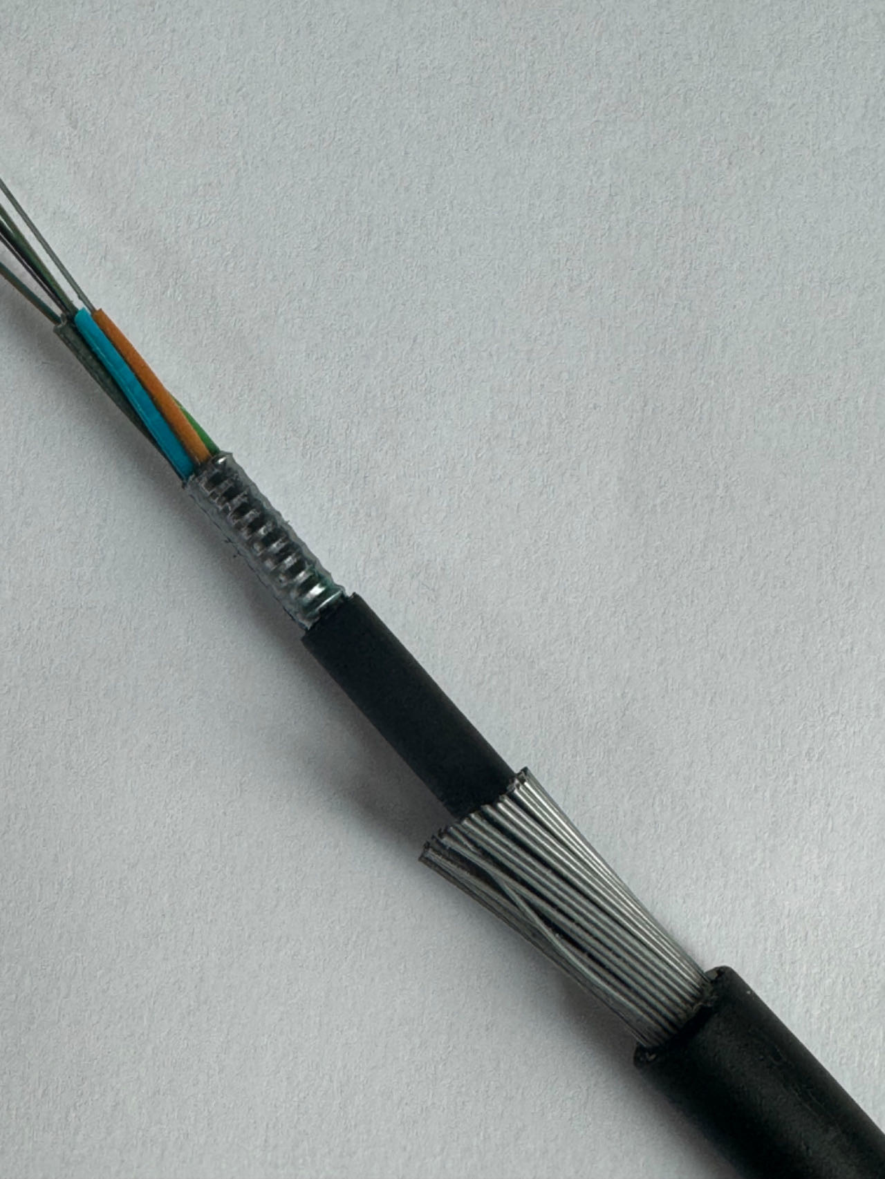 GYTA33 Fiber Optic Cable HDPE Sheath Steel Wires Armored Subsea Underwater