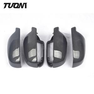 China Real Carbon Fiber Mirror Cover Rearview Side Mirror Caps Audi A3 A4 A5 B8.5 B8K factory
