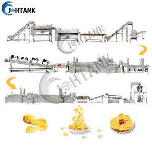 China 500kg/H Potato Chips Production Line , Potato Chips Making Machine For Small Business factory