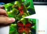 PLASTIC LENTICULAR 3D lenticular flip printing business offset printing card