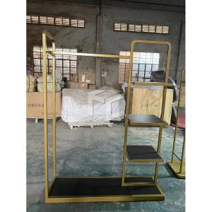 China Lady clothes store display stands racks high end stainless steel made factory