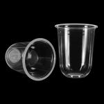 12oz U Shaped Disposable PP Plastic Packaging Cup For Coffee Milk