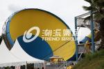 FRP Aqua Park Equipment For Adult , Customized Tornado Slide / Fiberglass Water