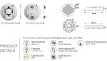 Plastic Wall Mount 18W LED Swimming Pool Light