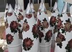 Fiberglass Display Props Fiberglass Resin Statues Small Rocky With Custom Logo