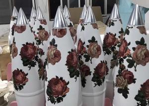 China Fiberglass Display Props Fiberglass Resin Statues Small Rocky With Custom Logo factory