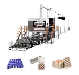 China Fast Efficient Paper Egg Box Making Machine Egg Carton Production Line factory