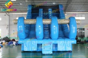 China Blue Elephant Inflatable Water Park With Three Sile Fire Rerardant factory
