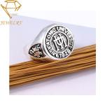 Stainless Steel University Mens Graduation Rings