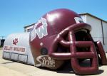 Huge Inflatable Football Helmet Tunnel Tent Lead Free PVC Tarpaulin