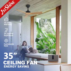 China 1stshine Natural Wood Blades Ceiling Fan Remote Control and Large Wind for Big Spaces factory