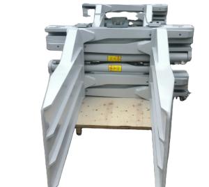 China Heavy Duty Forklift Attachment Sideshifting Revolving Forklift Bale Clamp factory