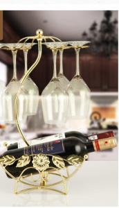 China Bronze H43.5cm Wine Glass Upside Down Holder , 1.2kg Upside Down Glass Rack factory
