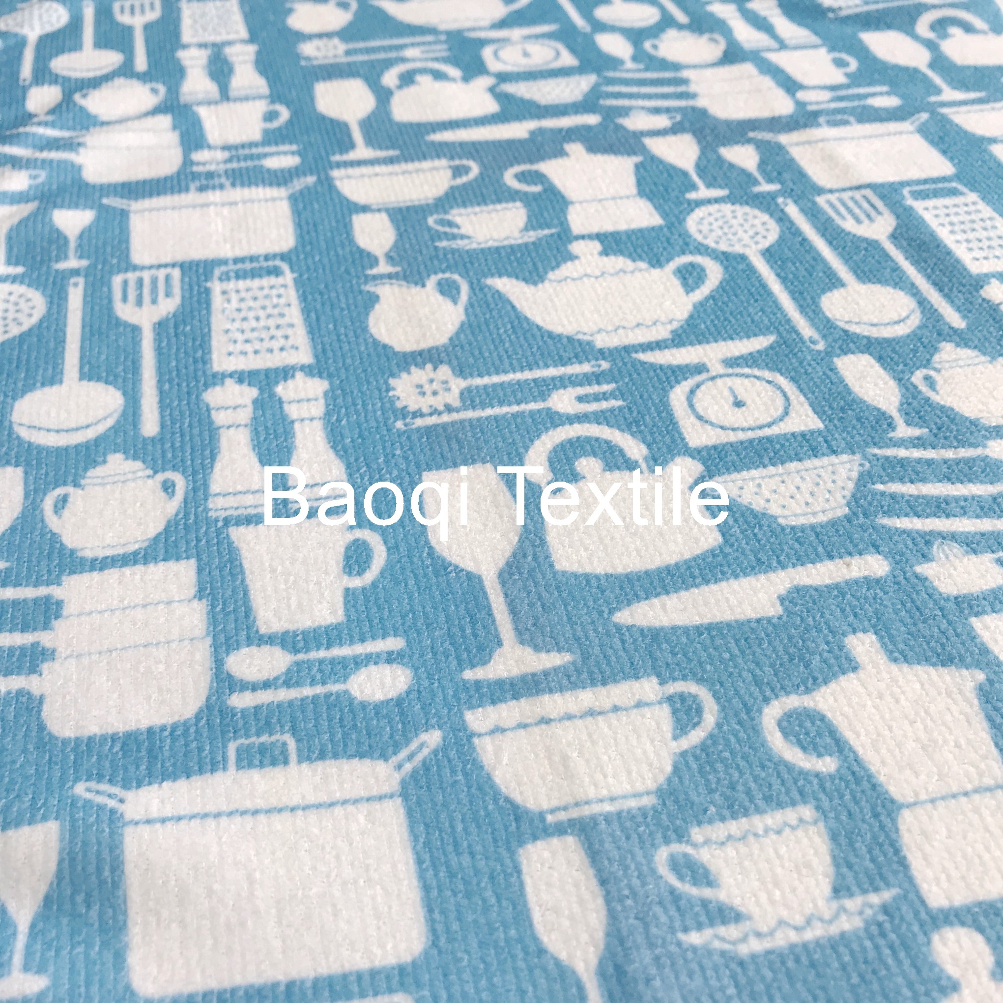 Printed 100% poly bathroom absorb water drying wipes，,microfiber cake towels kitchen cleaning rags size 40*60cm