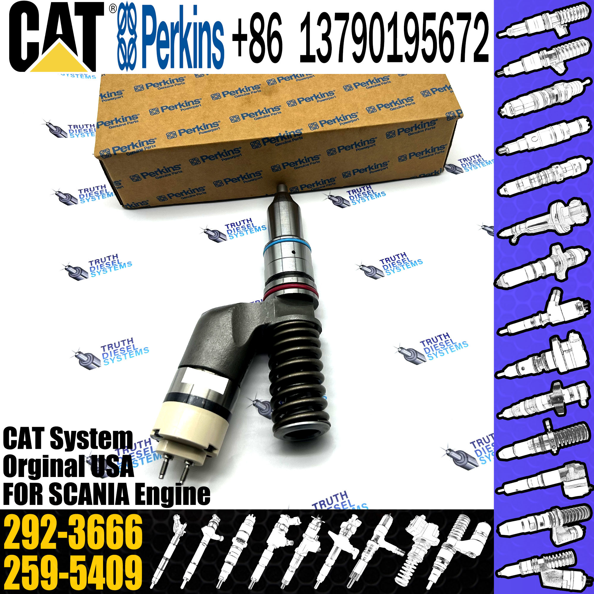 C11 C13 Fuel Injector 253-0680 253-0608 292-3666 249-0713 249-0705 2490708 249-0707 212-3468 350-7555 for caterpillar