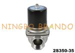 2S350-35 1-1/4" NC Stainless Steel Solenoid Valve AC220V DC24V