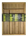 Totally Bamboo Large Adjustable Cutlery Tray & Drawer Organizer