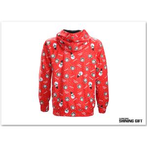 Cute Christmas Snowman Digital Print Pullover Hooded Sweatshirt Pocket Hoodies
