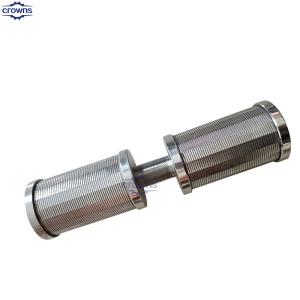 China Factory 316 Stainless Steel Wedge Wire Nozzle Johnsons Filtering Screen Custom Filter Strainer Wedge Wire Mesh Screen on sale