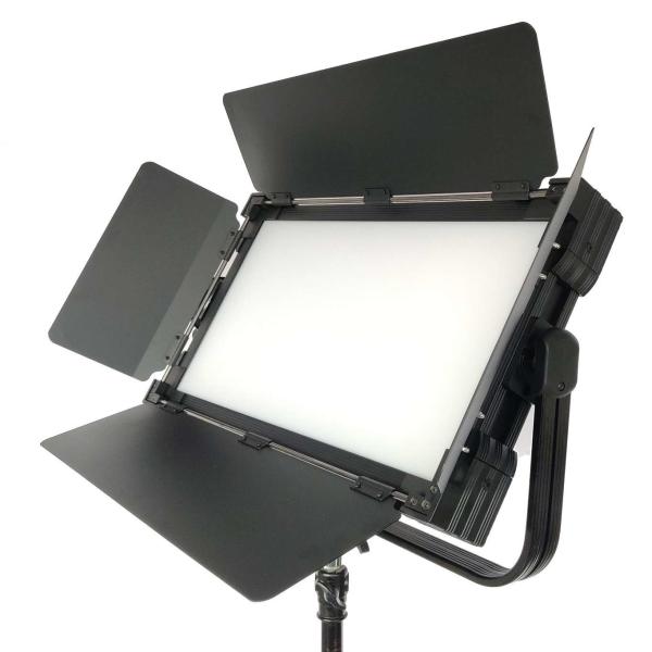 China 260WHigh CRI/TLCI DMX & on-board LCD Control LED Interview Panel Lights(Pole-Operated Yoke) factory